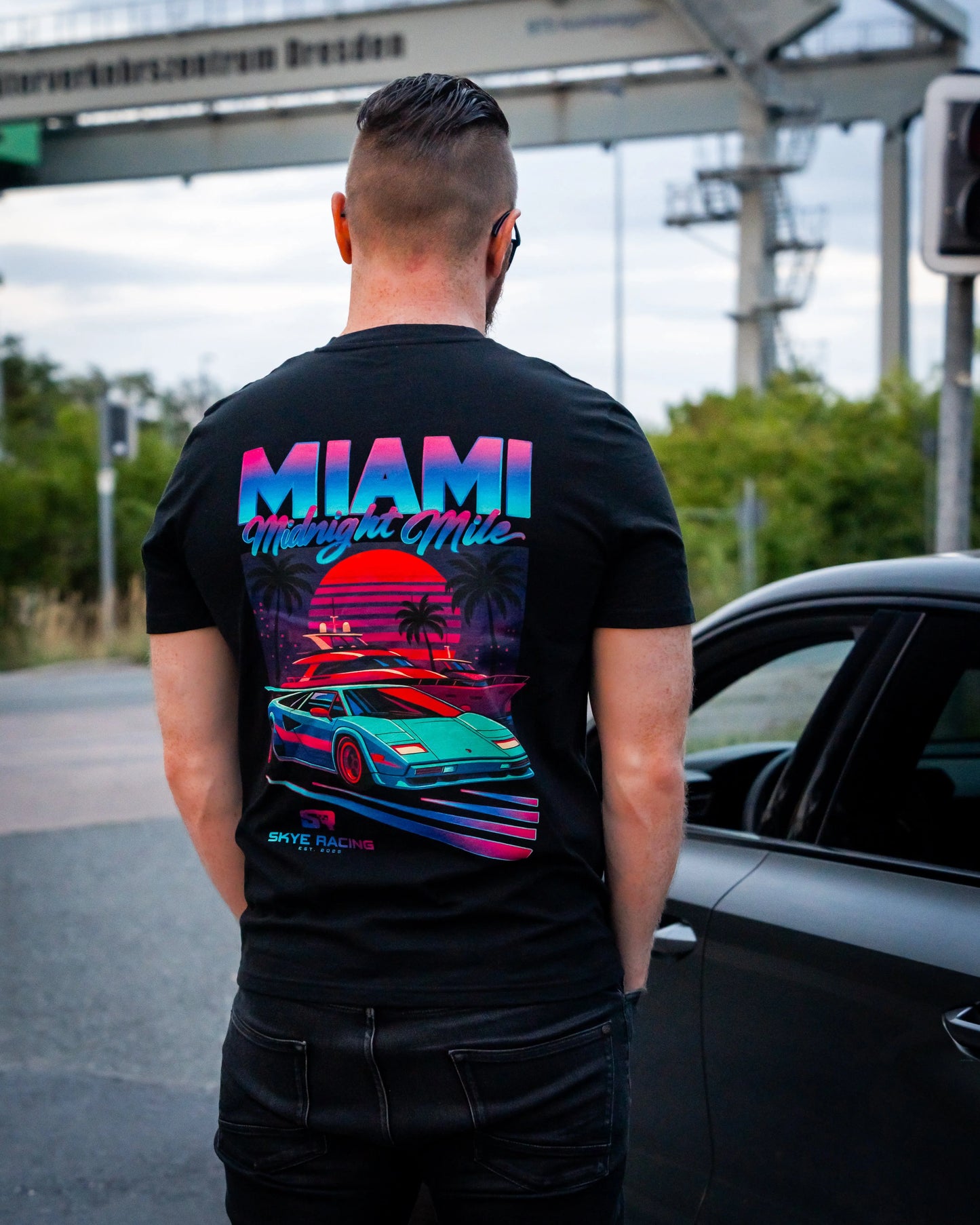 Kurzärmeliges T-Shirt | Grand Départ | Miami Midnight